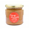 Tartinade Orange-Rhubarbe sans sucre ajouté au xylitol pour diabétique.