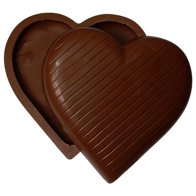 Cœur en chocolat noir sans sucre - Fête des Mères - Saint Valentin