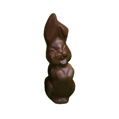 Lapin de Pâques rieur au chocolat au lait sans sucre ajouté